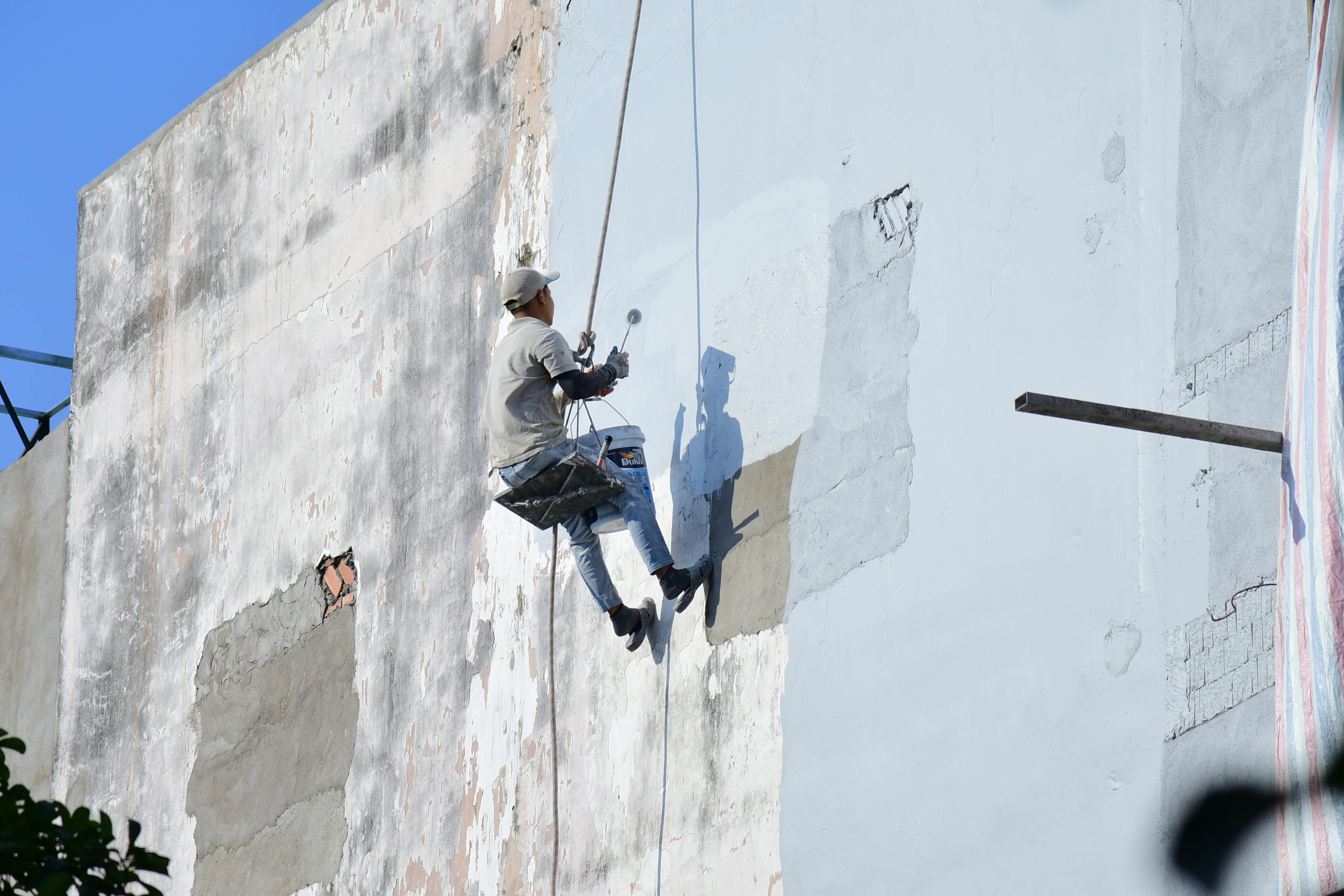 Ravalement façade pierre — Peinture Leroy Rennes